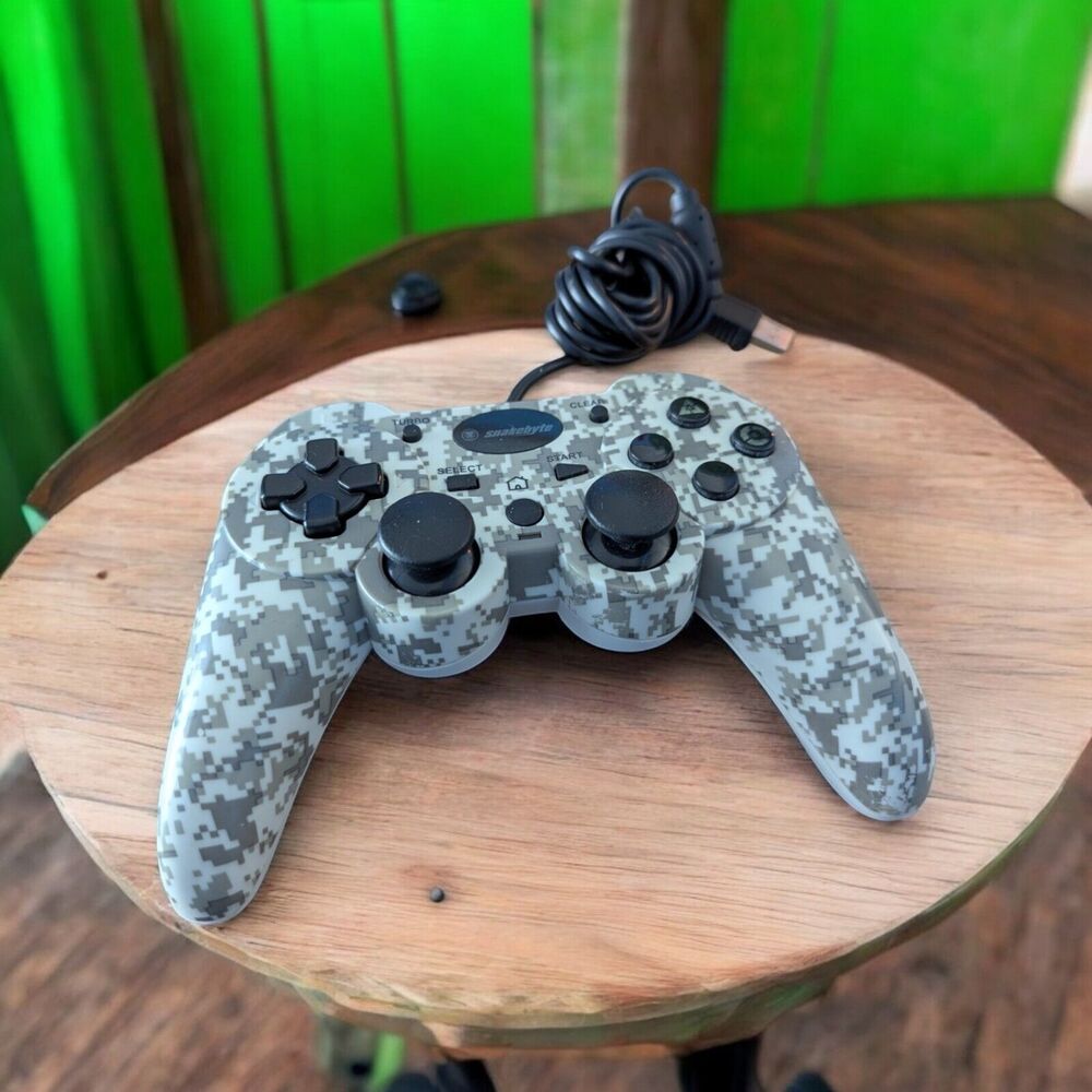 Snakebyte USB Wired Camo Game Controller PlayStation PS3 Digital Camo SB01426